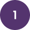 Purple circle with the number "1" in white